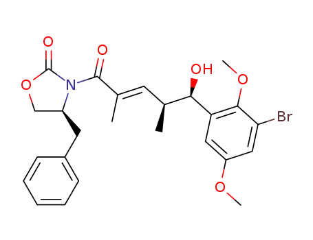 (S)-4-benzyl-3-((4S,5R,E)-5-(3-bromo-2,5-dimethoxyphenyl)-5-hydroxy-2,4-dimethylpent-2-enoyl)oxazolidin-2-one