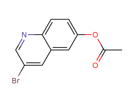 Molecular Structure of 1022151-47-8 (3-bromoquinolin-6-yl acetate)