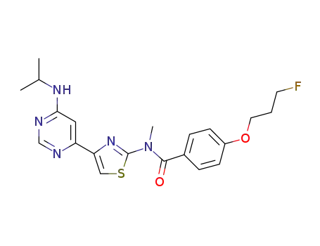 4-(3-fluoropropoxy)-N-[4-[6-(isopropylamino)pyrimidin-4-yl]-1,3-thiazol-2-yl]-N-methylbenzamide