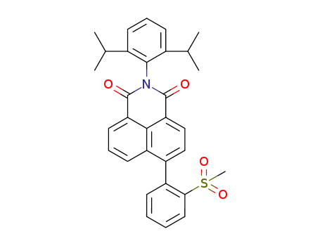 2-(2,6-diisopropylphenyl)-6-(2-(methylsulfonyl)phenyl)-1H-benzo[de]isoquinoline-1,3(2H)-dione