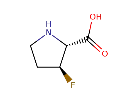Molecular Structure of 261350-70-3 (L-Proline, 3-fluoro-, (3S)-)