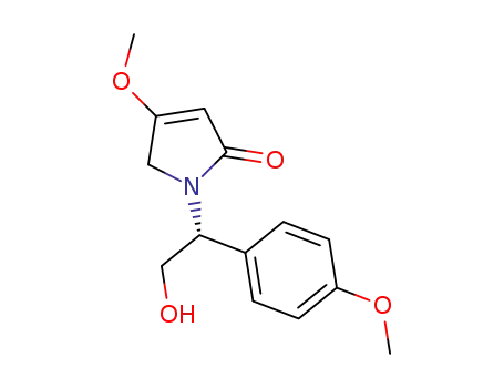 Molecular Structure of 1268344-84-8 (1-[(R)-2-hydroxy-1-(4-methoxyphenyl)ethyl]-4-methoxy-1H-pyrrol-2(5H)-one)