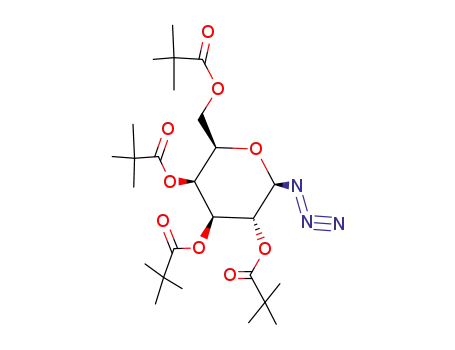 Molecular Structure of 108342-86-5 (2,3,4,6-Tetra-O-pivaloyl-b-D-galactopyranosyl azide)
