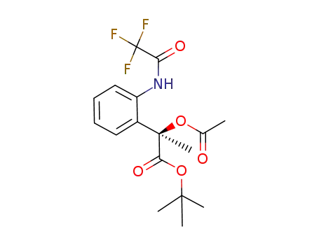 (R)-tert-butyl 2-acetoxy-2-(2-(2,2,2-trifluoroacetamido)phenyl)propanoate