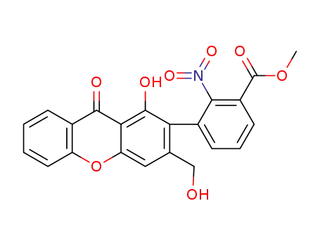 1-hydroxy-3-hydroxymethyl-2-(2-nitro-3-methoxycarbonylphenyl)-9H-xanthen-9-one