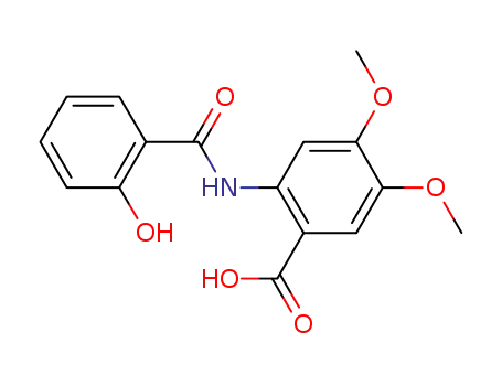2-(2-hydroxybenzamido)-4,5-dimethoxybenzoic acid