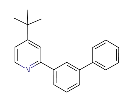 Molecular Structure of 875462-72-9 (Pyridine, 2-[1,1'-biphenyl]-3-yl-4-(1,1-dimethylethyl)-)