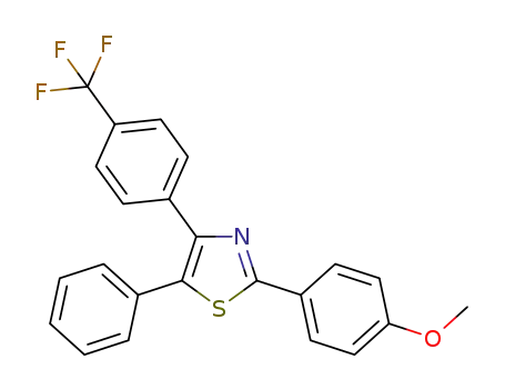 2-(4-methoxyphenyl)-4-(4-trifluoromethylphenyl)-5-phenylthiazole