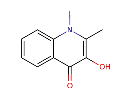Molecular Structure of 223752-74-7 (3-hydroxy-1,2-diMethylquinolin-4(1H)-one)