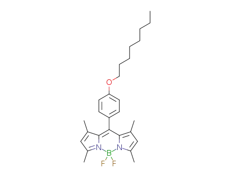 4,4-difluoro-8-(4-octyloxyphenyl)-1,3,5,7-tetramethyl-4-bora-3a,4a-diaza-s-indacene