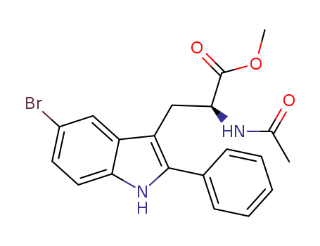 (S)-N(α)-acetyl-5-bromo-2-phenyltryptophan methyl ester