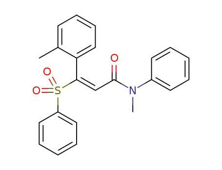 (E)-N-methyl-N-phenyl-3-(phenylsulfonyl)-3-o-tolylacrylamide