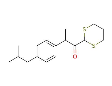 1-(1,3-dithian-2-yl)-2-(4-isobutylphenyl)-propan-1-one