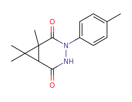 1,7,7-trimethyl-3-(4-methylphenyl)-3,4-diazabicyclo[4.1.0]heptane-2,5-dione