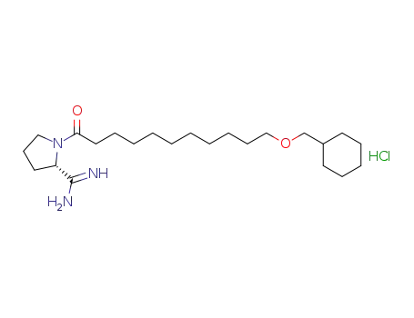 (S)-1-(11-(cyclohexylmethoxy)undecanoyl)pyrrolidine-2-carboximidamide hydrochloride