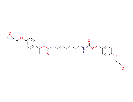 Molecular Structure of 1318616-83-9 (N,N'-bis[[1-(4-glycidoxyphenyl)ethoxy]-carbonyl]hexane-1,6-diamine)
