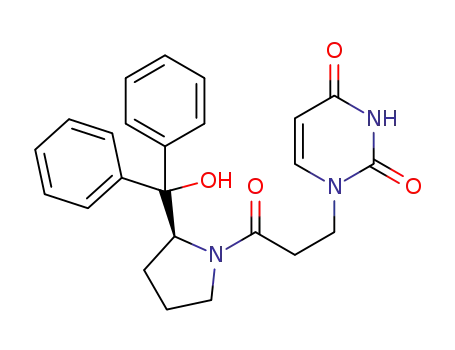 (S)-1-(3-(2-(hydroxydiphenylmethyl)pyrrolidin-1-yl)-3-oxopropyl)pyrimidine-2,4(1H,3H)-dione