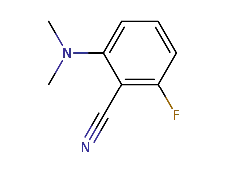 Molecular Structure of 96994-73-9 (2-DIMETHYLAMINO-6-FLUOROBENZONITRILE)