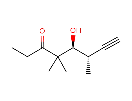 Molecular Structure of 918410-11-4 (7-Octyn-3-one, 5-hydroxy-4,4,6-trimethyl-, (5S,6S)-)