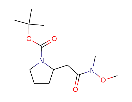 1-Pyrrolidinecarboxylic acid, 2-[2-(methoxymethylamino)-2-oxoethyl]-,
1,1-dimethylethyl ester