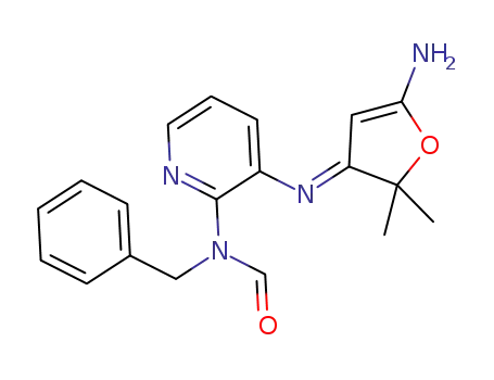 (E)-N-(3-{[5-amino-2,2-dimethyl-3(2H)-furanyliden]amino}-2-pyridinyl)-N-benzylformamide