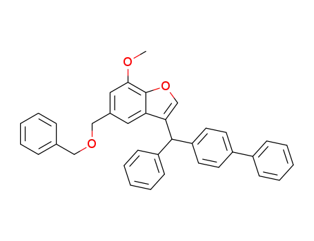 5-(benzyloxymethyl)-3-(biphenyl-4-yl(phenyl)methyl)-7-methoxybenzofuran