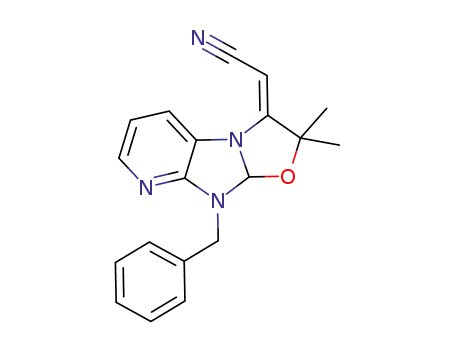 (Z)-3-cyanomethylene-2,3,9,9a-tetrahydro-9-benzyl-2,2-dimethyl-1,3-oxazolo[3,2-a]-imidazo[4,5-b]pyridine