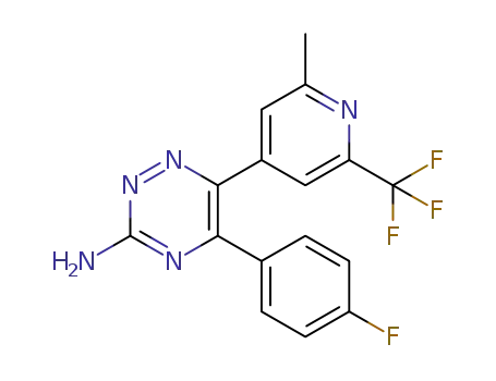 5-(4-fluorophenyl)-6-[2-methyl-6-(trifluoromethyl)pyridin-4-yl]-1,2,4-triazin-3-amine