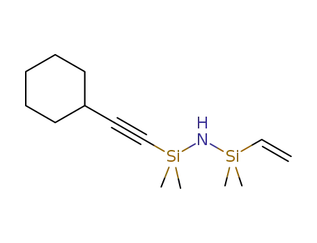 Molecular Structure of 1267749-71-2 (1-[(cyclohexyl)ethynyl]-1,1,3,3-tetramethyl-3-vinyldisilazane)