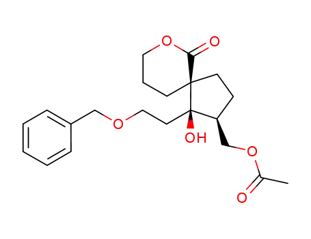 (1R,2S,5R)-2-acetoxymethyl-1-(2-(benzyloxy)ethyl)-1-hydroxy-6-oxo-7-oxaspiro[4.5]decane