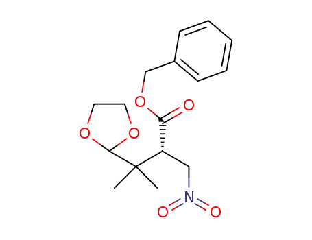 benzyl (S)-3-[1,3]dioxolan-2-yl-2-nitromethyl-3-methylbutyrate