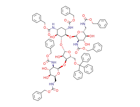 5''-O-trityl-1,3,2',6',2''',6'''-hexa-N-Cbz-neomycin B