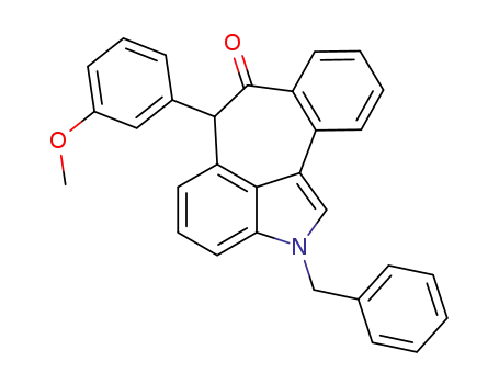 2-benzyl-6-(3-methoxyphenyl)-2,6-dihydro-2-aza-dibenzo[cd,h]-azulen-7-one