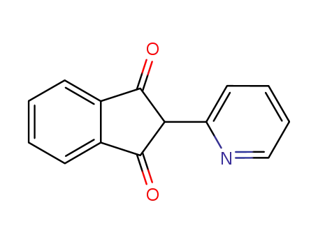 Molecular Structure of 641-63-4 (2-pyridin-2-ylindene-1,3-dione)