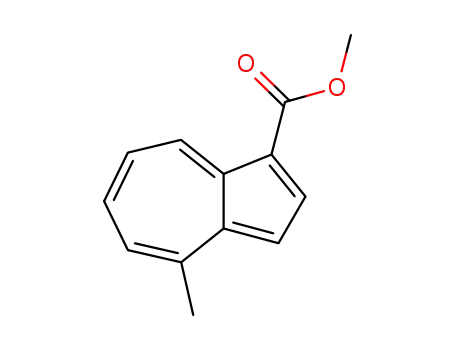 Molecular Structure of 10527-06-7 (1-Azulenecarboxylic acid, 4-methyl-, methyl ester)