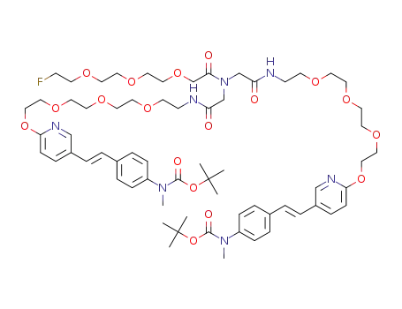 N,N-bis(2-(((E)-2-(2-(2-(2-(5-(4-(tert-butoxycarbonyl(methyl)amino)styryl)pyridin-2-yloxy)ethoxy)ethoxy)ethoxy)ethyl)amino)-2-oxoethyl)-2-(2-(2-(2-fluoroethoxy)ethoxy)ethoxy)acetamide