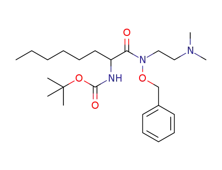 tert-butyl (1-((benzyloxy)(2-(dimethylamino)ethyl)amino)-1-oxooctan-2-yl)carbamate
