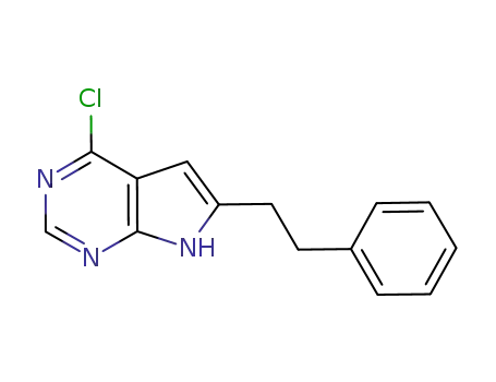 Molecular Structure of 1228352-77-9 (4-chloro-6-(2-phenylethyl)-7H-pyrrolo[2,3-d]pyrimidine)