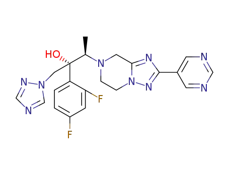 (2R,3R)-2-(2,4-difluorophenyl)-3-(2-(pyrimidin-5-yl)-5,6-dihydro[1,2,4]triazolo[1,5-a]piperazine-7(8H)-yl)-1-(1H-1,2,4-triazol-1-yl)butan-2-ol