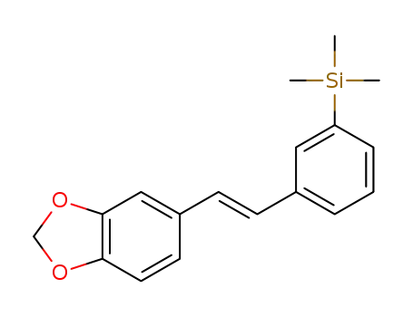 (E)-(3-(2-(benzo[d][1,3]dioxol-5-yl)vinyl)phenyl)trimethylsilane