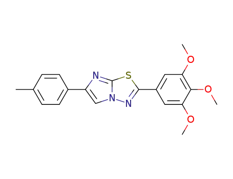 6-(4-Methylphenyl)-2-(3,4,5-trimethoxyphenyl)imidazo(2,1-b)-1,3,4-thiadiazole
