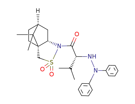 (3aR,6S,7aS)-hexahydro-8,8-dimethyl-1-[(2R)-1-oxo-2-(2,2-diphenylhydrazino)-3-(methyl)butyl]-3H-3a,6-methano-2,1-benzisothiazole 2,2-dioxide