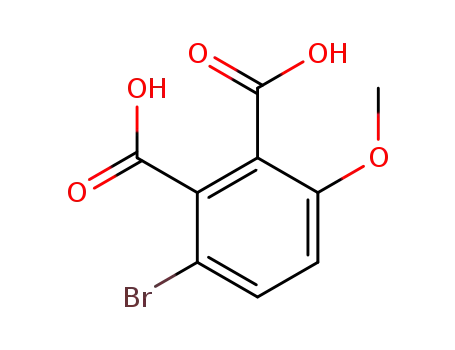 Molecular Structure of 1423617-03-1 (3-bromo-6-methoxyphthalic acid)