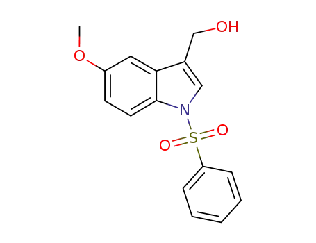 (5-methoxy-1-(phenylsulfonyl)-1H-indol-3-yl)methanol