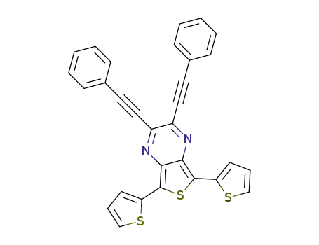 2,3-bis(phenylethynyl)-5,7-bis(2-thienyl)thieno[3,4-b]pyrazine