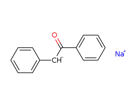 Molecular Structure of 39689-94-6 (Ethanone, 1,2-diphenyl-, ion(1-), sodium)