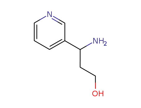 Molecular Structure of 127025-91-6 (3-AMINO-3-PYRIDIN-3-YL-PROPAN-1-OL)