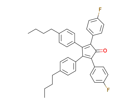 3,4-bis(4-butylphenyl)-2,5-bis(4-fluorophenyl)cyclopenta-2,4-dienone