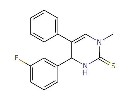 Molecular Structure of 1609637-56-0 ((±)-4-(3-fluorophenyl)-3,4-dihydro-1-methyl-5-phenylpyrimidine-2(1H)-thione)