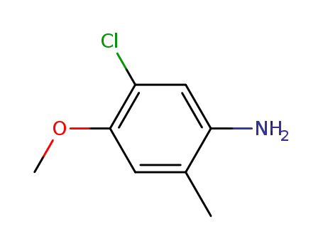 Molecular Structure of 62492-46-0 (4-Amino-2-chloro-5-methylanisole)